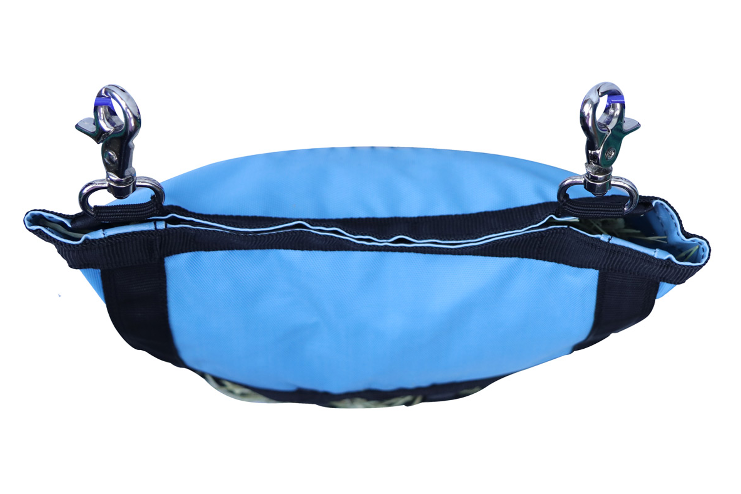 CuteNFuzzy Rabbit & Guinea Pig Hay Bag Feeder with Super Tough Bottom® Design | 15 Feeding Openings | Small 10" x 11" x 3" Hanging Hay Feeder | Less Waste, Cleaner Cage | Made in USA Design