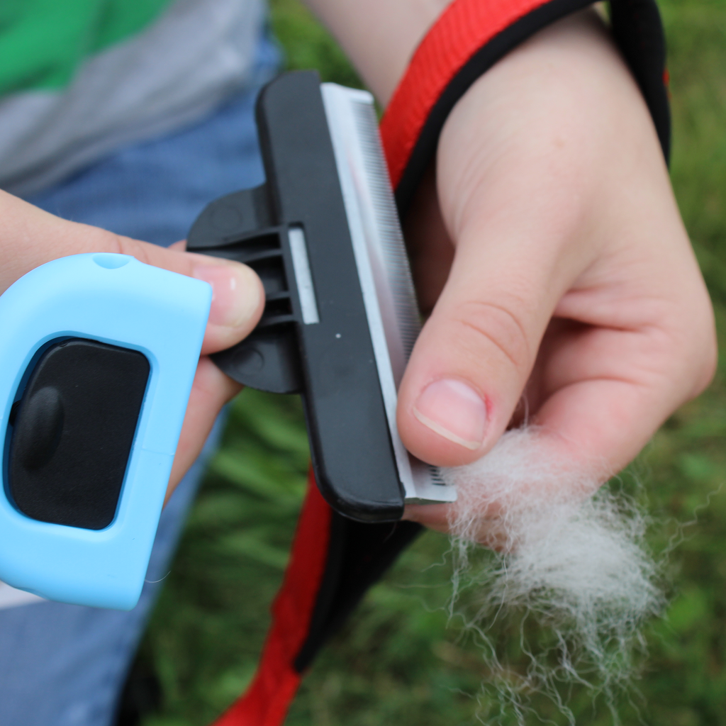 Deshedding Pet Grooming Comb in 2 Sizes by cuteNfuzzy®