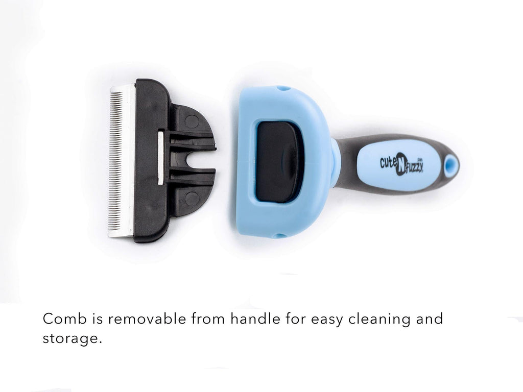 Deshedding Pet Grooming Comb in 2 Sizes by cuteNfuzzy®