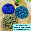 Aquarium Coral Reef Dome - Aquarium Reef Replica for Fish & Shrimp Shelter & Egg Laying