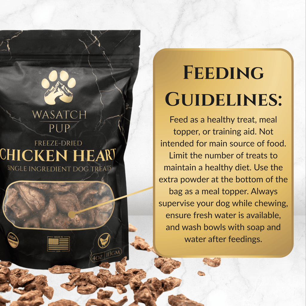 Freeze-Dried Chicken Heart Dog Treats