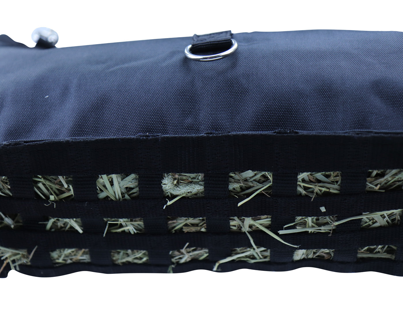 CuteNFuzzy Rabbit & Guinea Pig Hay Bag Feeder with Super Tough Bottom® Design | 56 Ultra Slow Feed Openings | Medium 15" x 9" x 5" Front Web Hay Feeder | Less Waste, Cleaner Cage | Made in USA Design