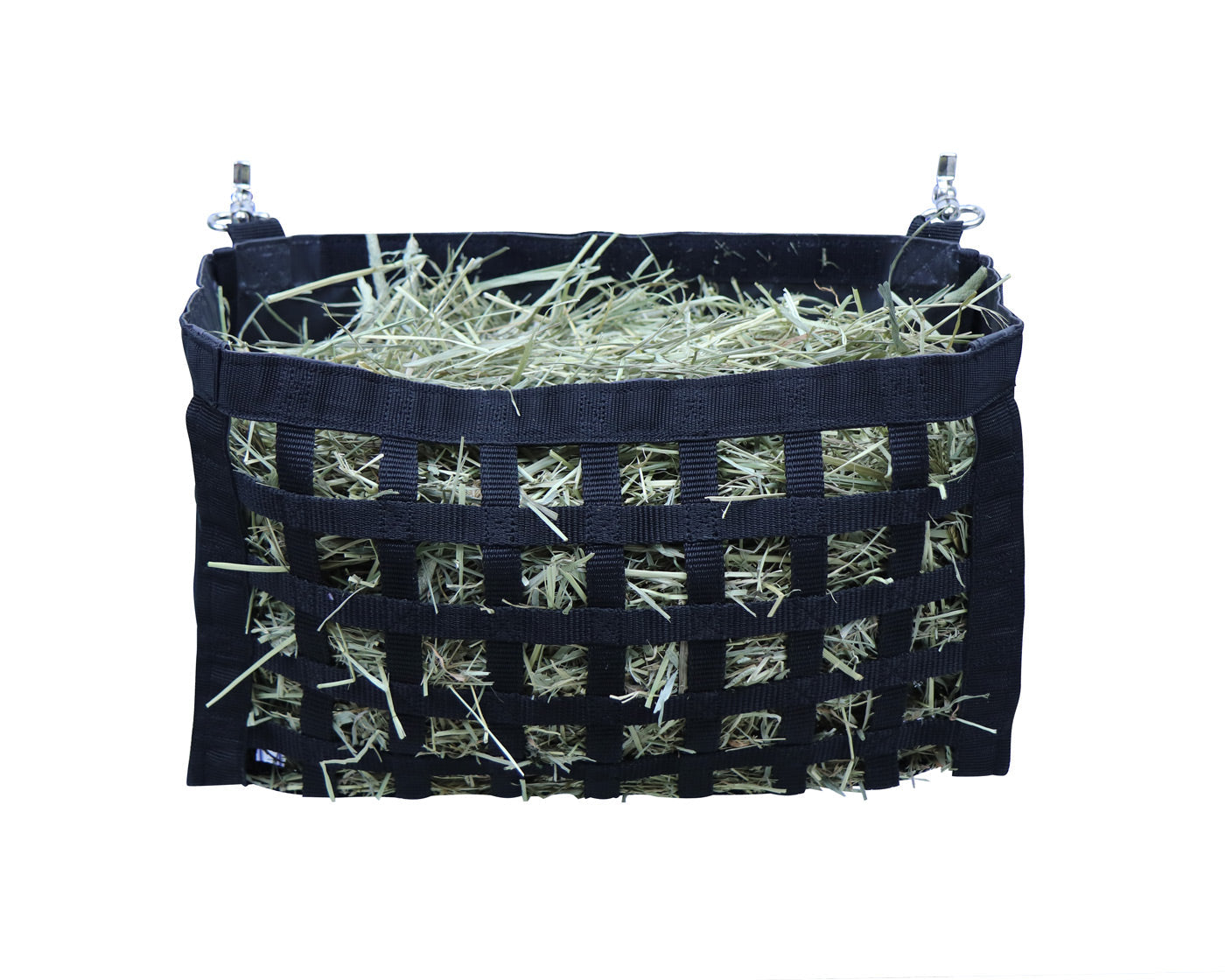 CuteNFuzzy Rabbit & Guinea Pig Hay Bag Feeder with Super Tough Bottom® Design | 56 Ultra Slow Feed Openings | Medium 15" x 9" x 5" Front Web Hay Feeder | Less Waste, Cleaner Cage | Made in USA Design