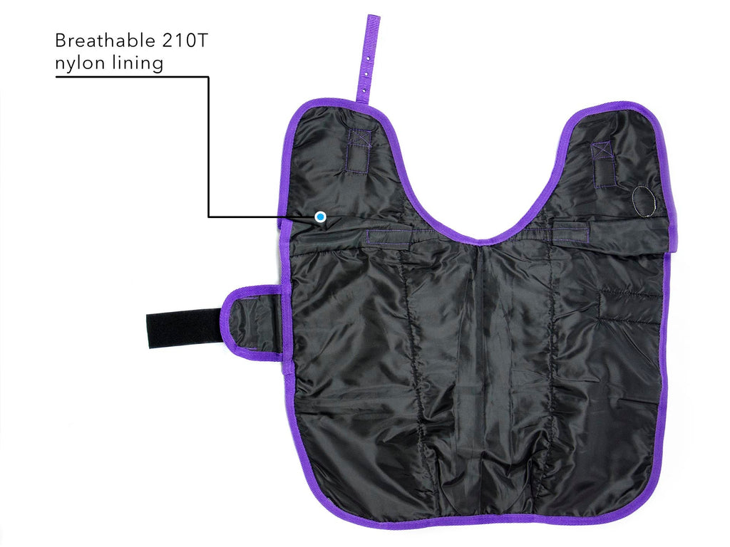 Derby Originals Ruff Pup Arctic Purple Plaid Dog Coat – 1200D Waterproof Ripstop, 150g Insulated Winter Jacket, Breathable 3-Layer Design, Adjustable Fit, 2-Year Warranty