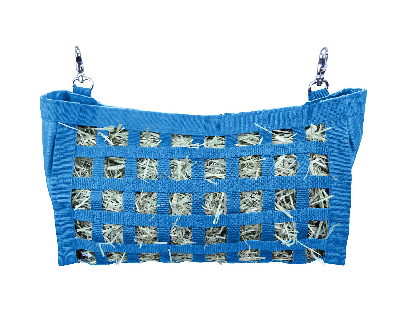 CuteNFuzzy Rabbit & Guinea Pig Hay Bag Feeder with Super Tough Bottom® Design | 56 Ultra Slow Feed Openings | Medium 15" x 9" x 5" Front Web Hay Feeder | Less Waste, Cleaner Cage | Made in USA Design