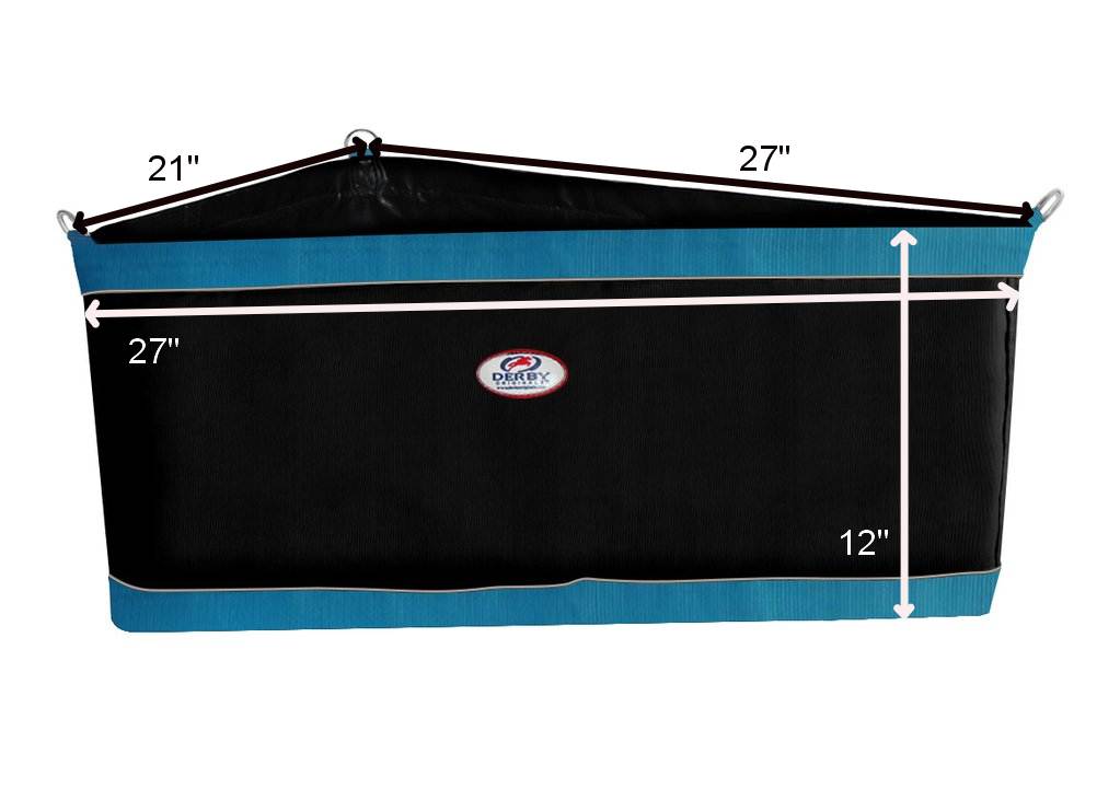 TAHOE TACK 1200D HORSE CORNER HAY FEEDER PATENTED WITH SUPER TOUGH BOTTOM FOR TRAILERS AND STALLS WITH REFLECTIVE TRIM