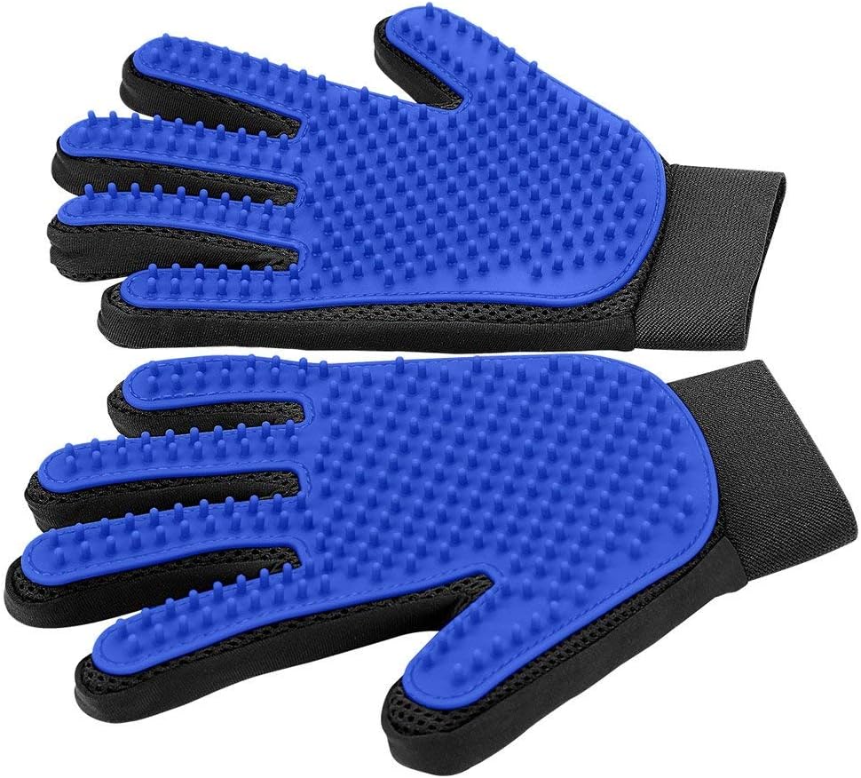 Silicone Pet Grooming Glove — 255-Tip Hair Remover