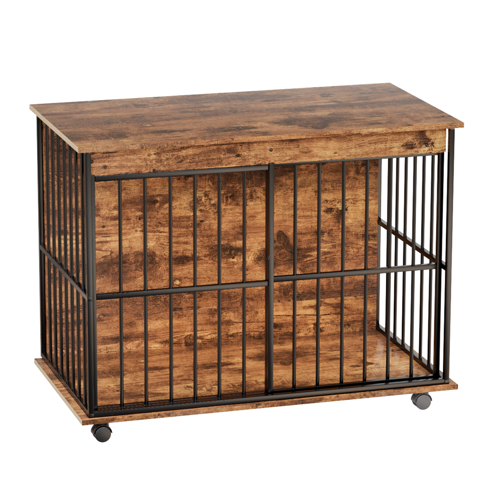 Large Wooden Dog Crate Furniture