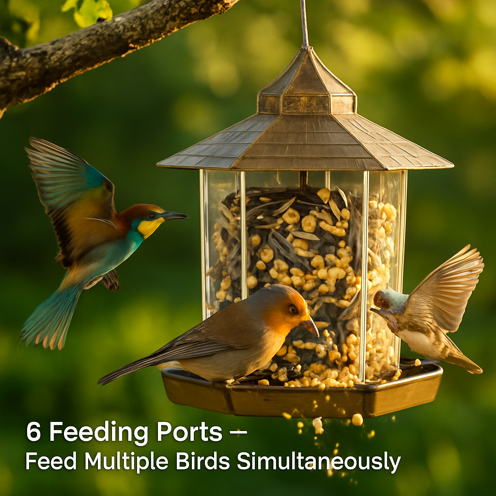 Hanging Gazebo Wild Bird Feeder in Garden, Patio, Yard