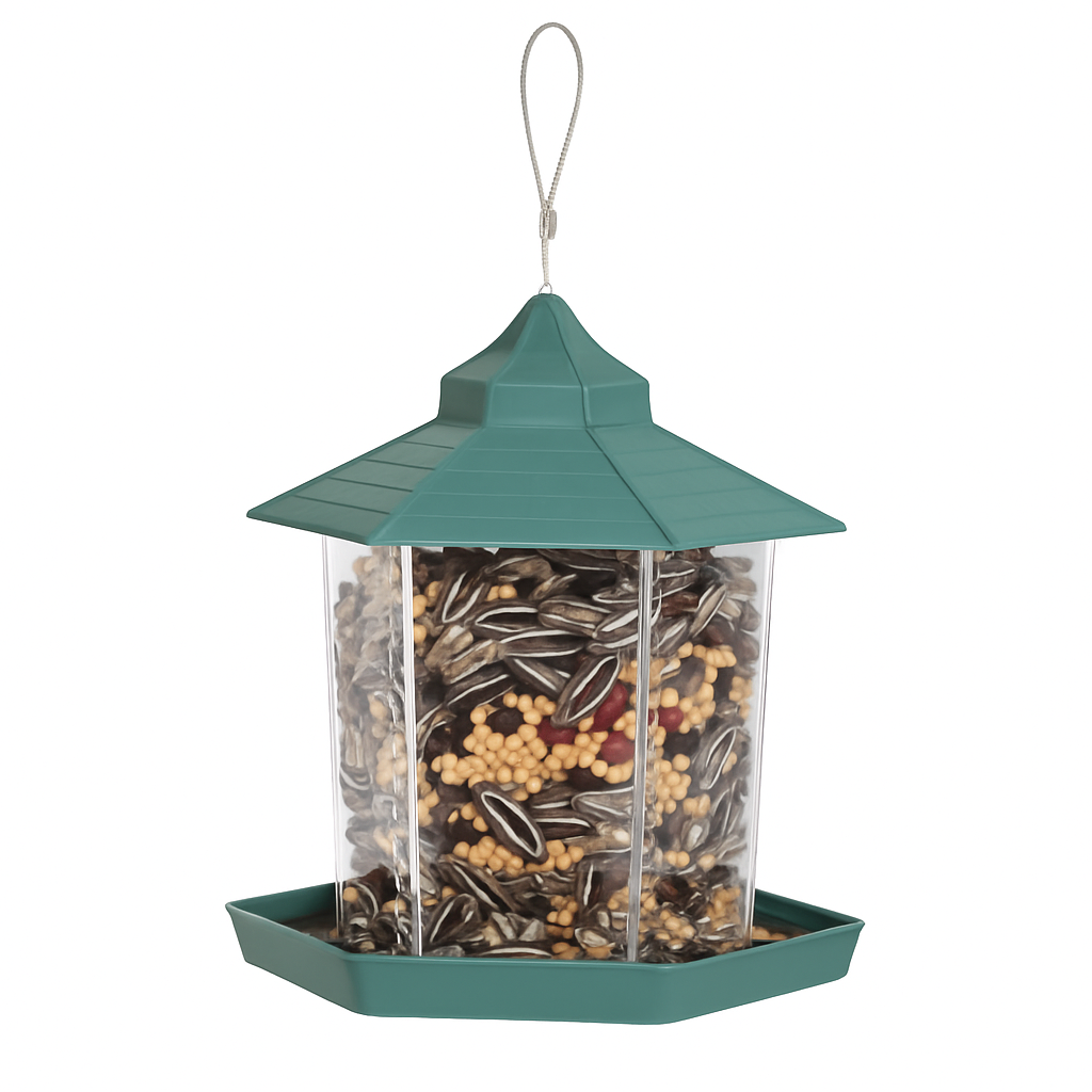 Hanging Gazebo Wild Bird Feeder in Garden, Patio, Yard